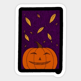 Tranquil Jack'o'Lantern Sticker